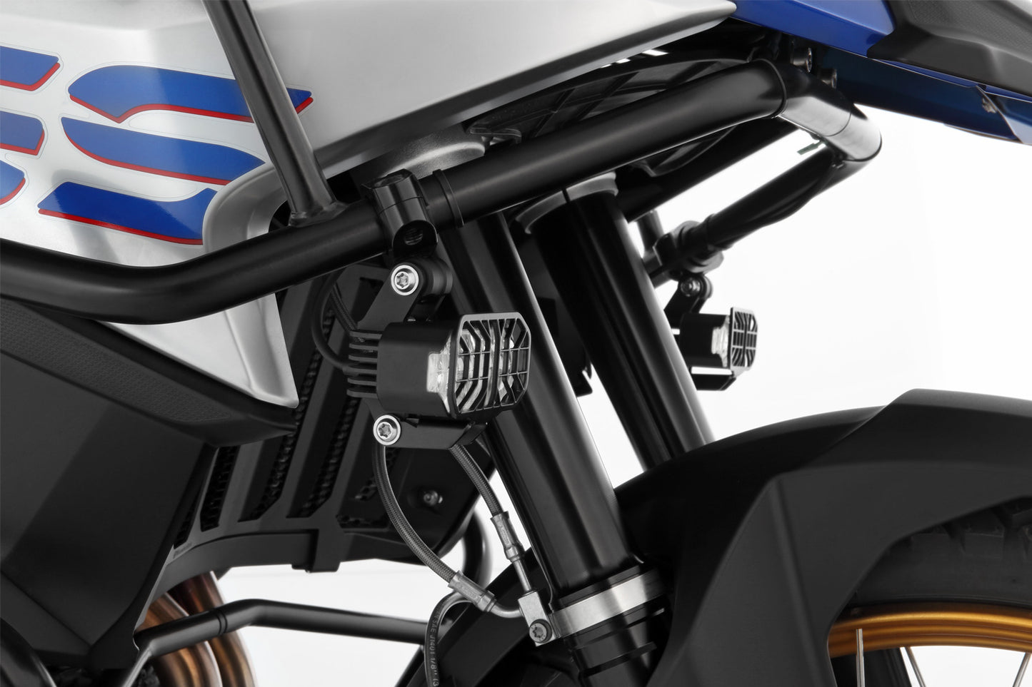 LED Auxillary headlight »MICROFLOOTER 3.0« - for protection bar mounting - black