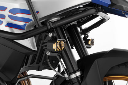 LED Auxillary headlight »MICROFLOOTER 3.0« - for protection bar mounting - black