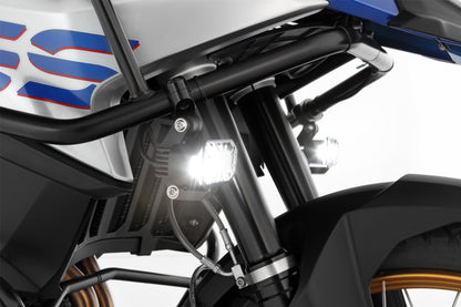 LED Auxillary headlight »MICROFLOOTER 3.0« - for protection bar mounting - black