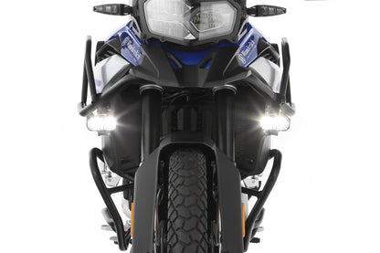 LED Auxillary headlight »MICROFLOOTER 3.0« - for protection bar mounting - black