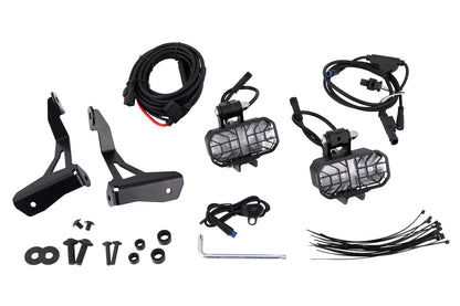Wunderlich LED Auxiliary Lights MICROFLOOTER 3.0 R 12 - for vehicle mounting - black
