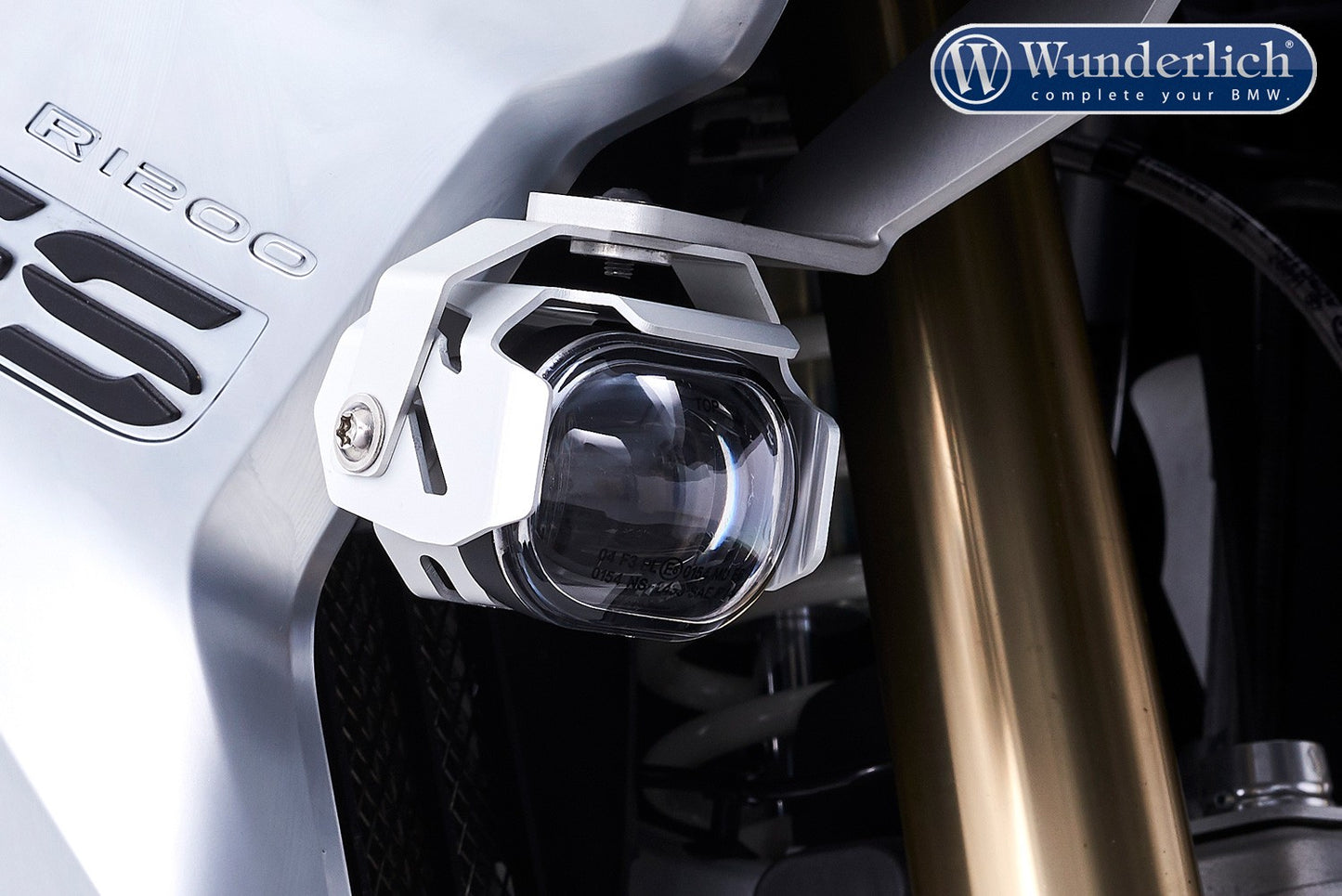 Wunderlich LED auxiliary headlight MicroFlooter  silver