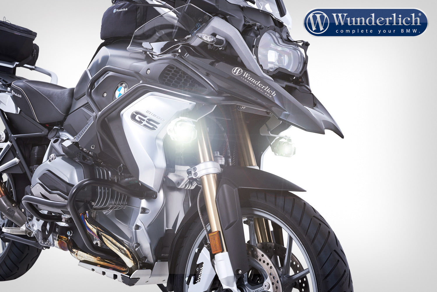 Wunderlich LED auxiliary headlight MicroFlooter  silver