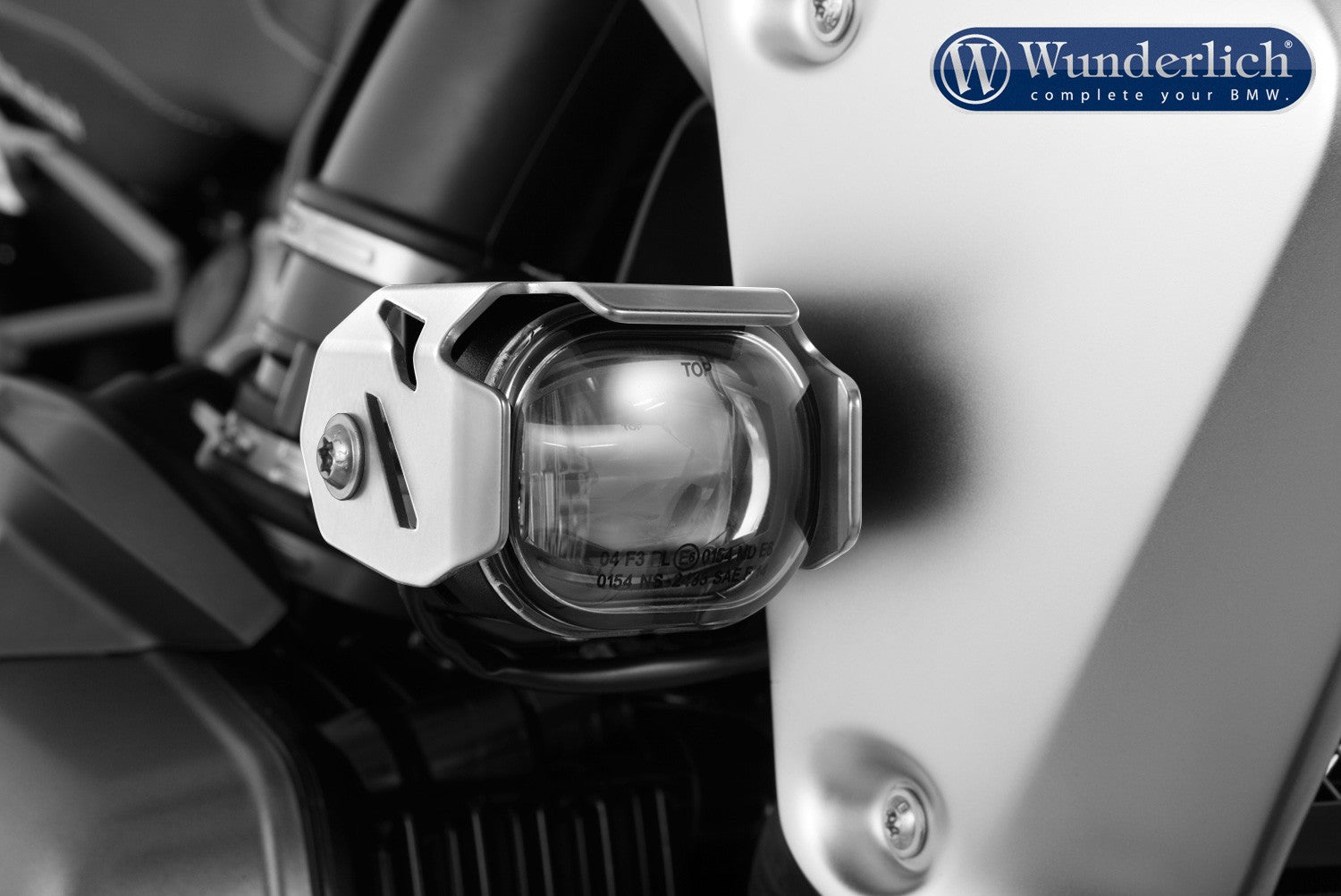 Wunderlich MICROFLOOTER LED auxiliary headlight - silver