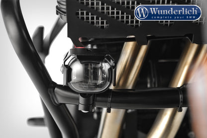 Wunderlich Micro Flooter LED auxiliary headlight  crash bar mounting  black