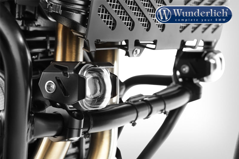 Wunderlich Micro Flooter LED auxiliary headlight  crash bar mounting  black