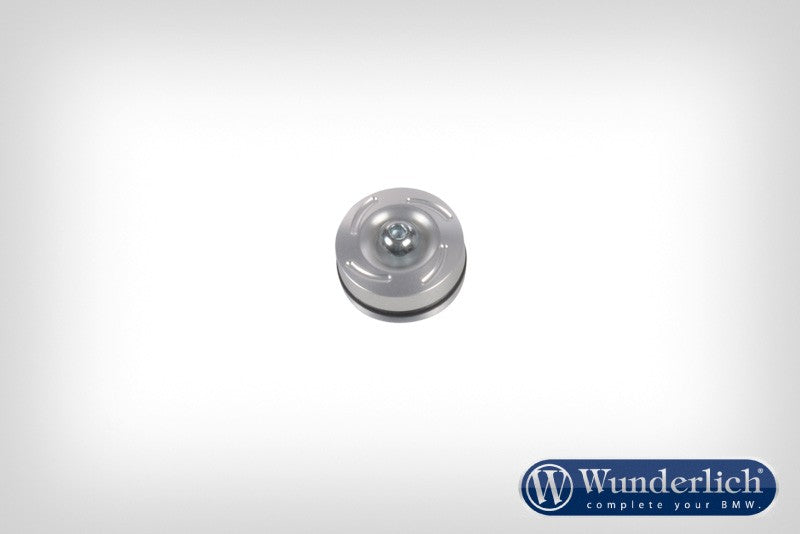 Rear engine mounting cap - silver