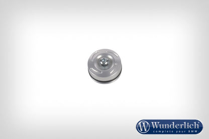 Rear engine mounting cap - silver