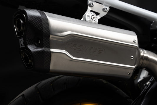 Slip on silencer F 900 GS REMUS 8 2.0 - stainless steel