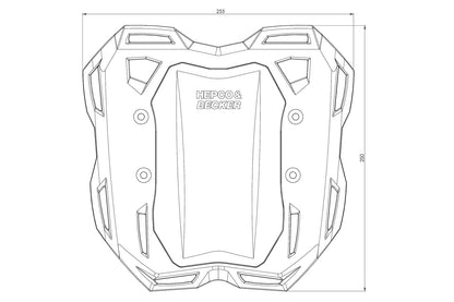 Hepco&Becker Smartrack Luggage Rack F 900 GS - black