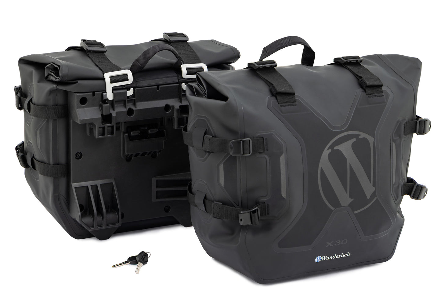 X-luggage system waterresistant side bags with carrier for M 1000 XR - Set - black