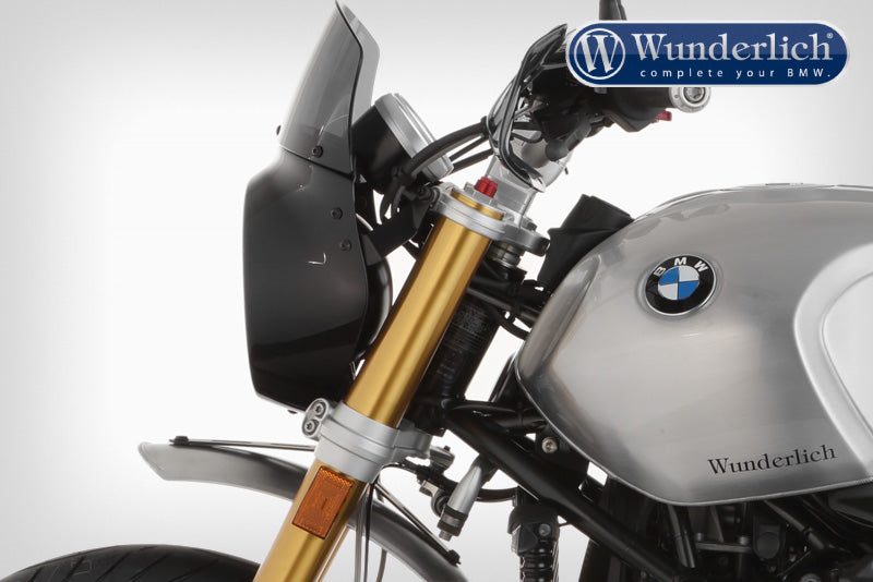 Wunderlich &#8220;VINTAGE TT&#8221; windshield for VINTAGE R nineT - Black Storm Metallic