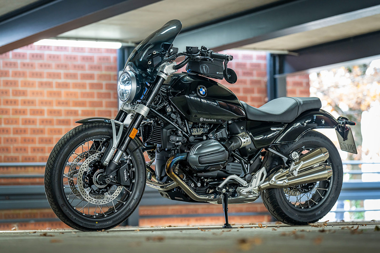 Wunderlich touring windshield 70th-ROADSTER R 12 (nineT) - smoked grey