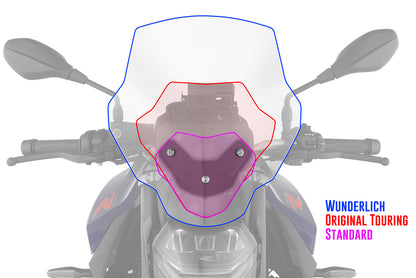 Wunderlich »MARATHON« windshield - clear