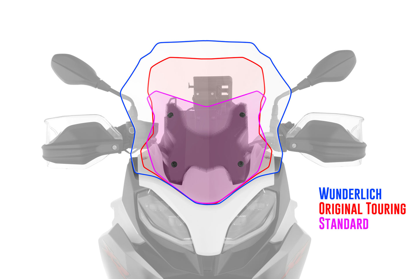 Wunderlich »MARATHON« windshield - clear