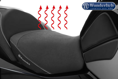 Wunderlich "AKTIVKOMFORT" rider seat with seat heating - standard - black