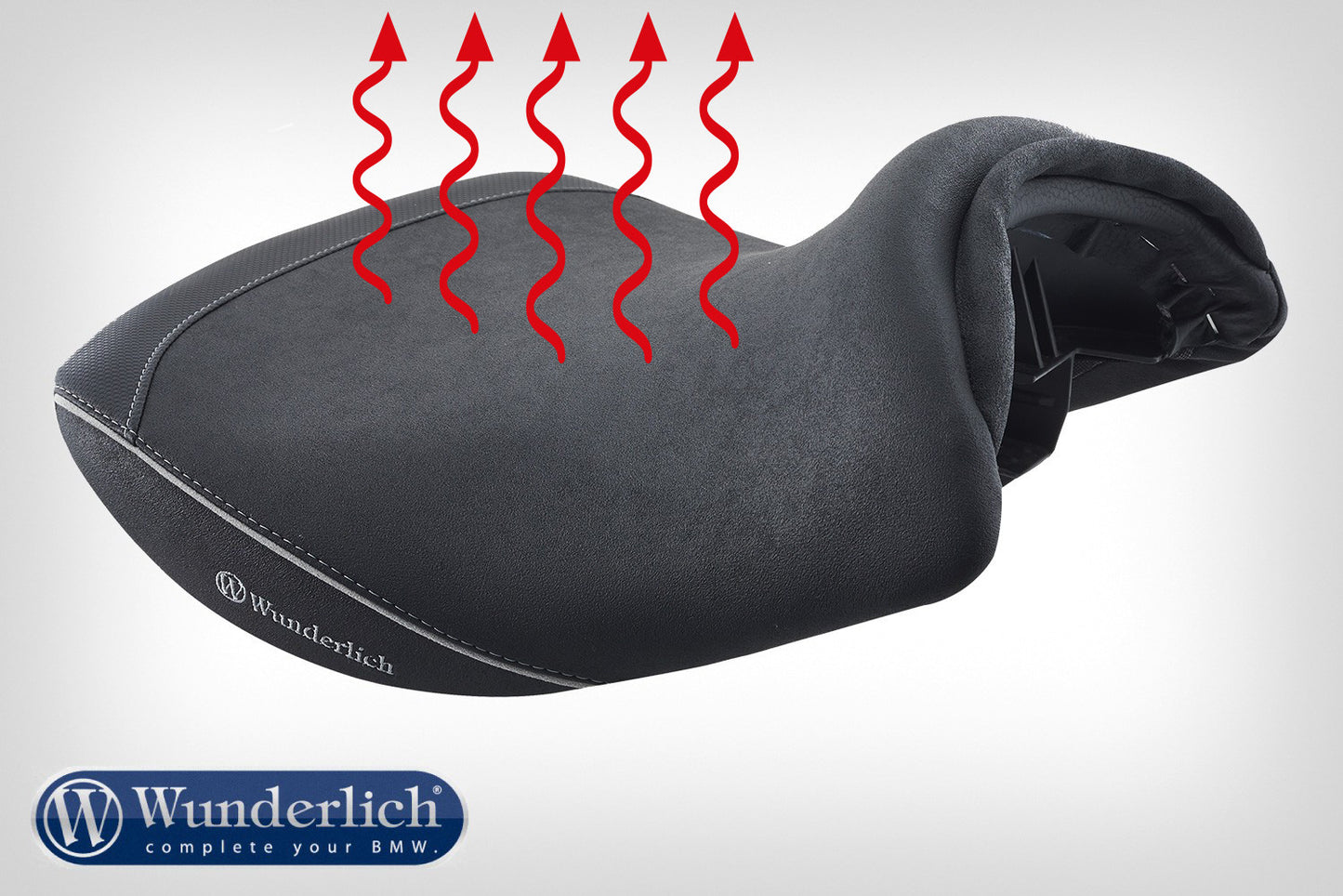 Wunderlich »AKTIVKOMFORT« rider seat with seat heating - low - black