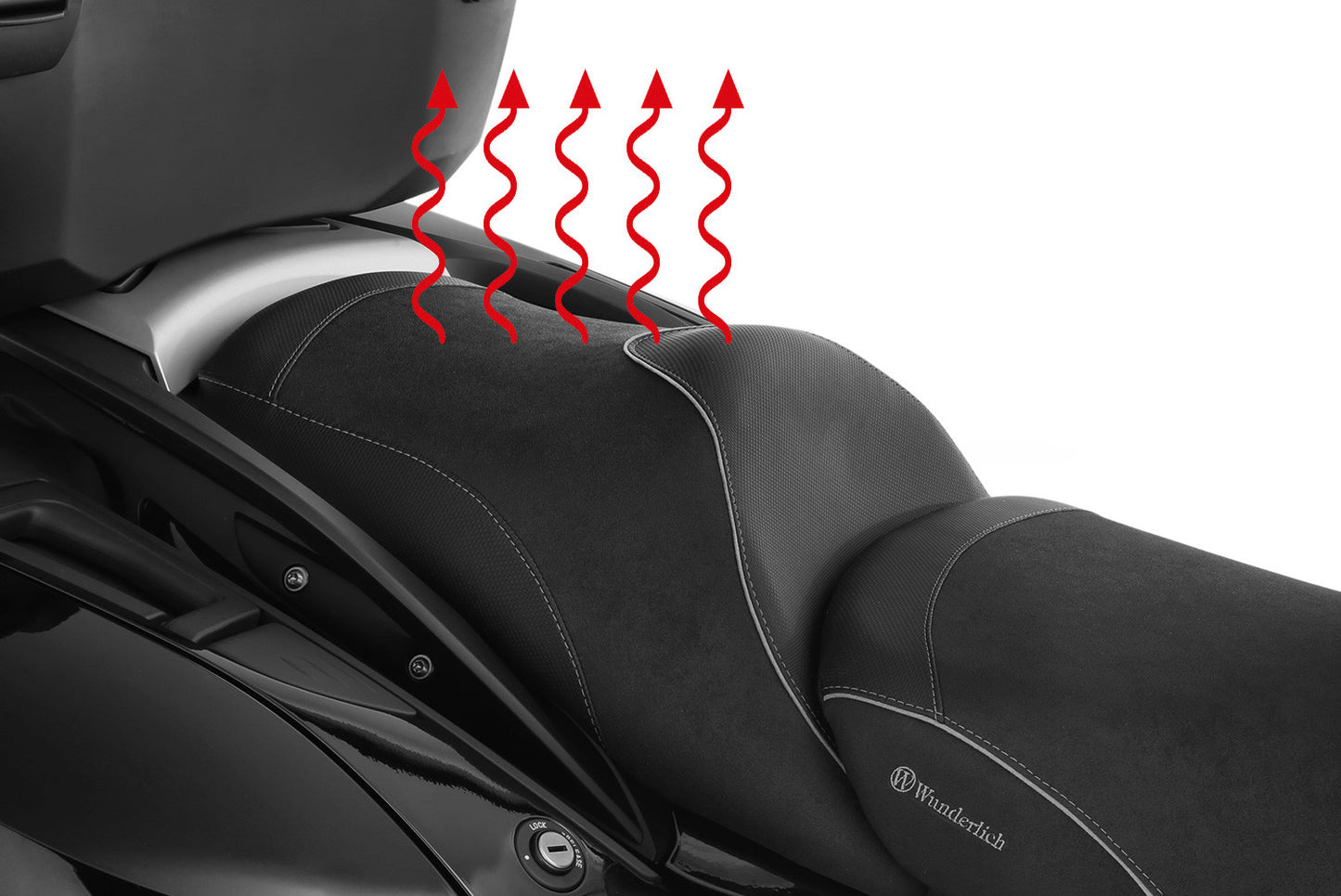 Wunderlich Passenger Seat »AKTIVKOMFORT« seat heating & gel insert - black