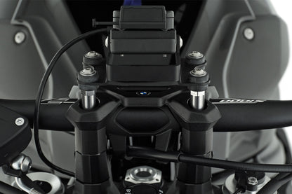 Handlebar riser with sat nav special screws - silver