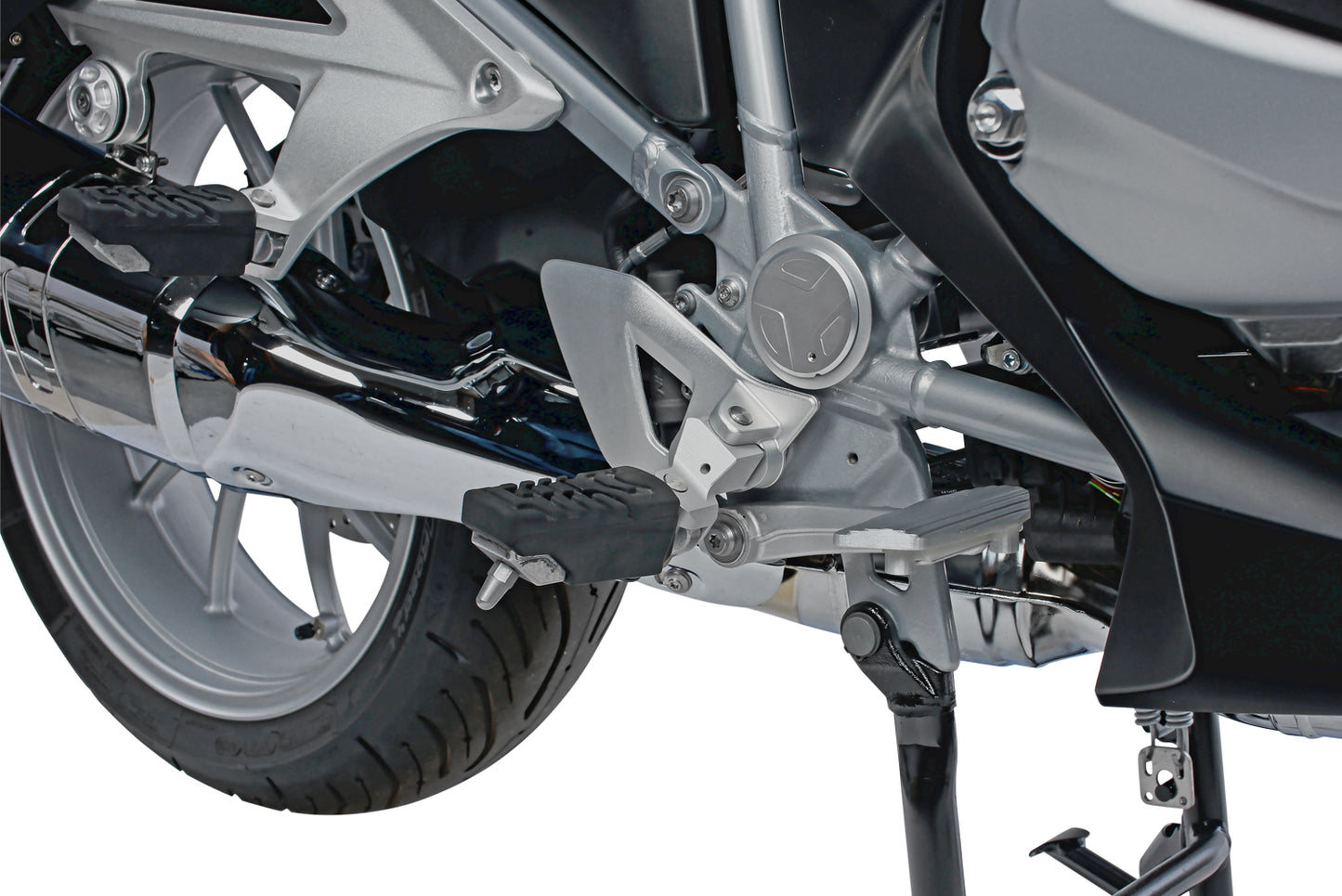 ERGO rider footrest relocation - silver