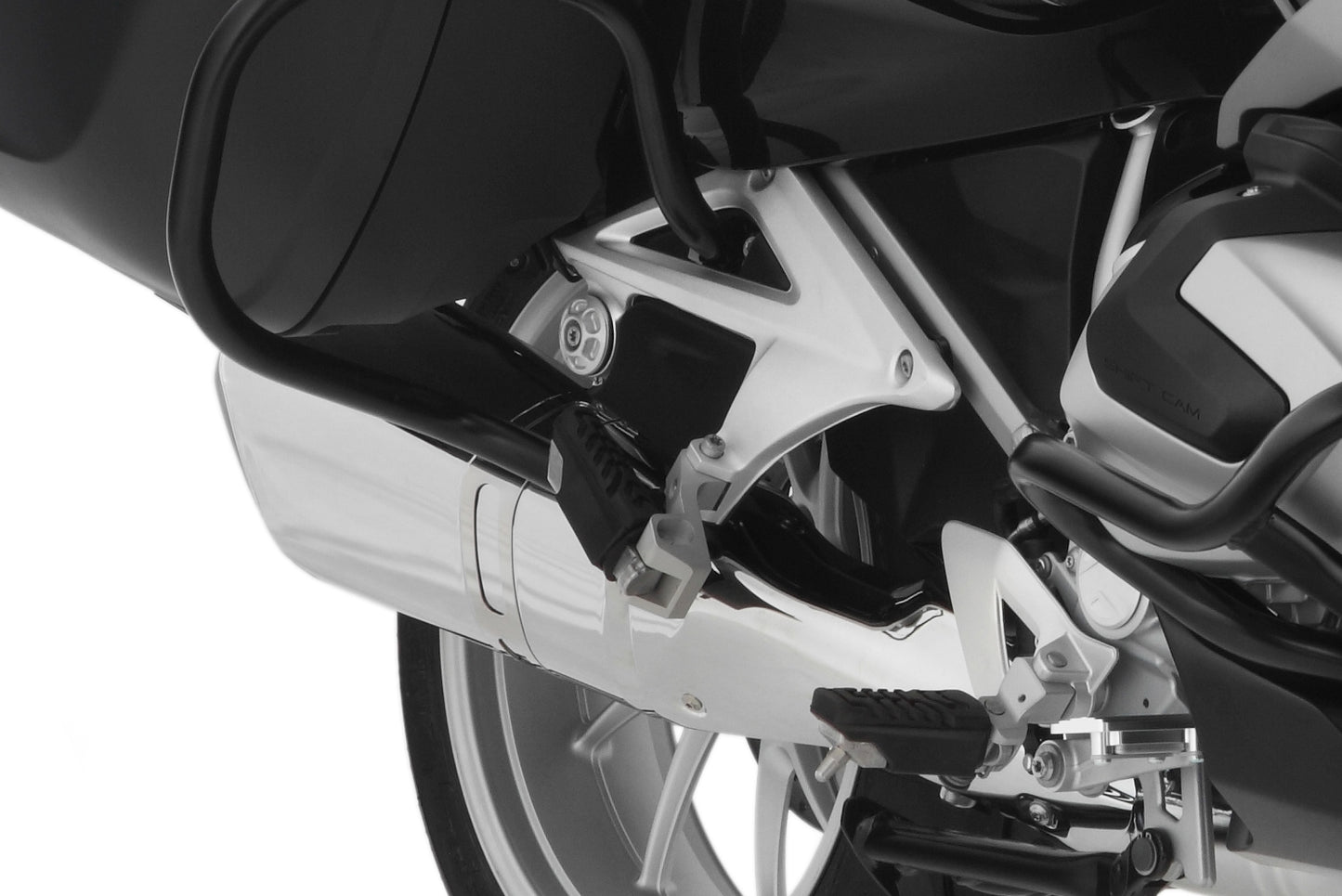 Passenger footrest lowering kit - silver