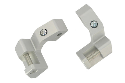 Passenger footrest lowering kit - silver