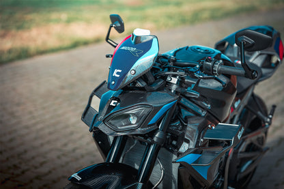 Ilmberger Headlight Fairing Kit in Glossy Carbon - carbon - glossy