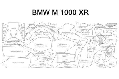 Complete paint protection set PremiumShield M 1000 XR (2024-) - clear