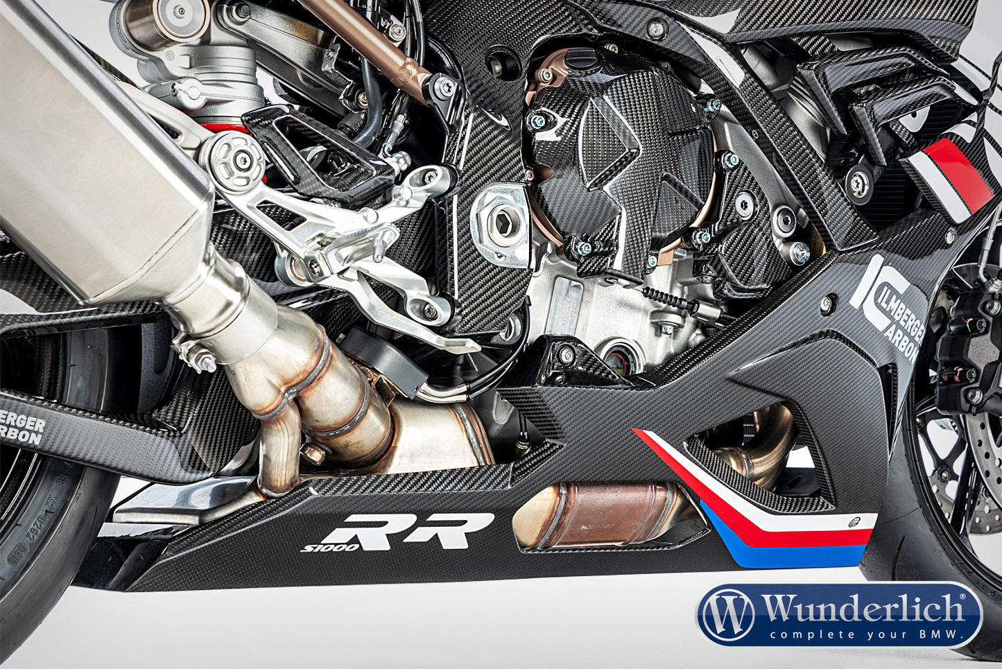 Ilmberger Belly pan S 1000 RR (2019 -) for racing exhaust - carbon
