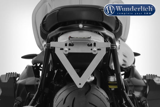 Wunderlich Retro-Sport R nineT number plate holder - stainless steel