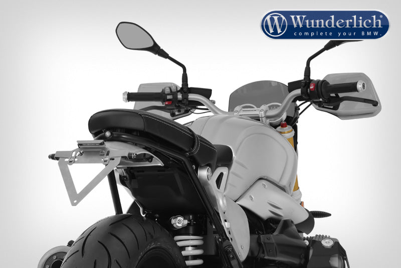Wunderlich Retro-Sport R nineT number plate holder - stainless steel