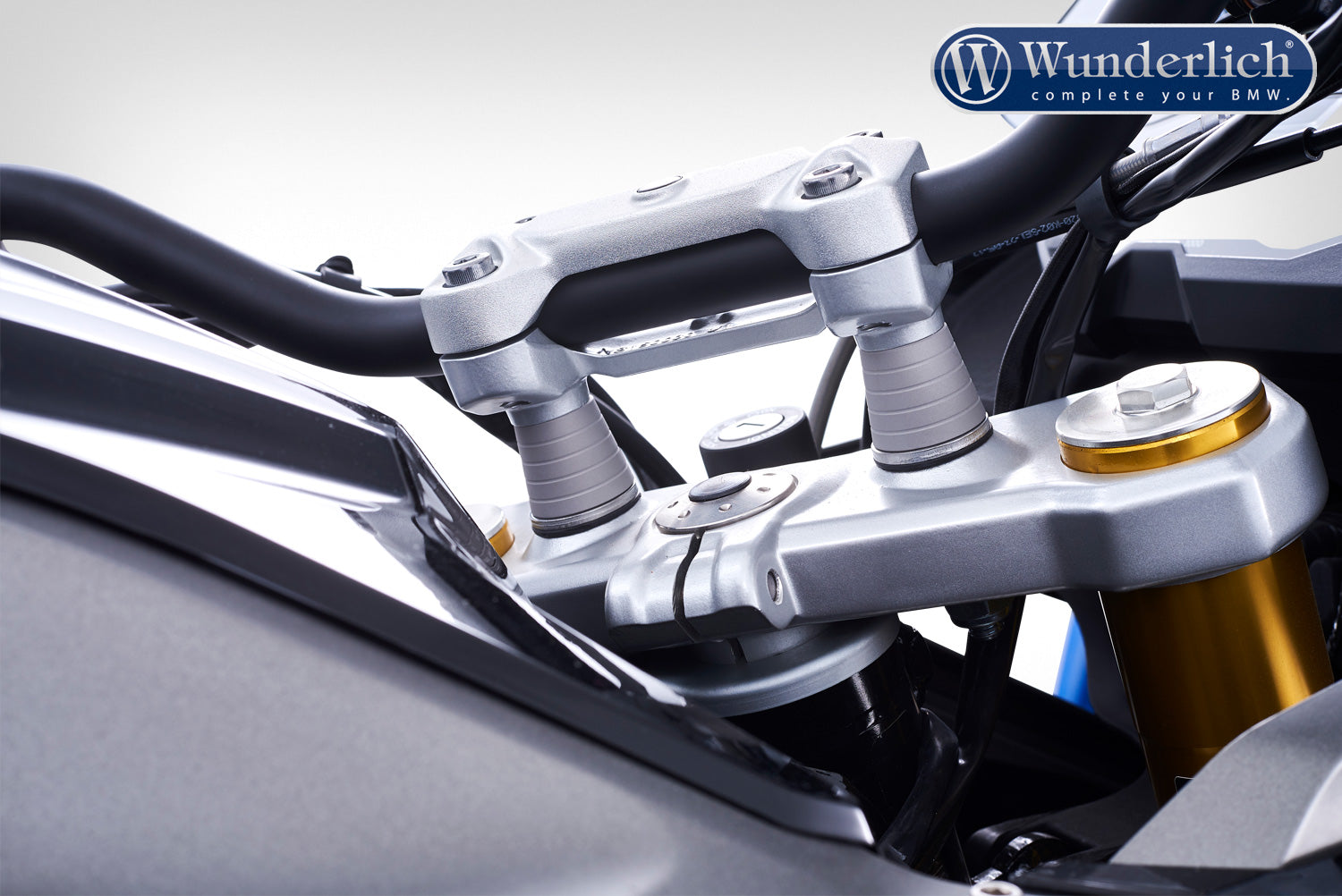 Wunderlich Handlebar riser ERGO - 25mm - silver