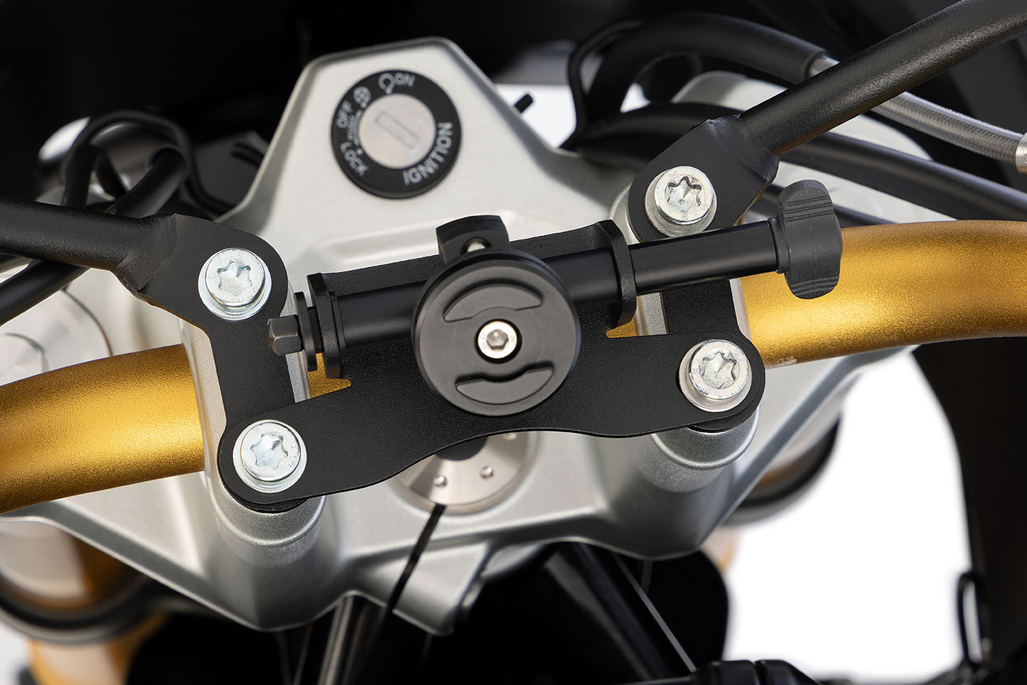 Handlebar clamp device carrier F 450 GS - black