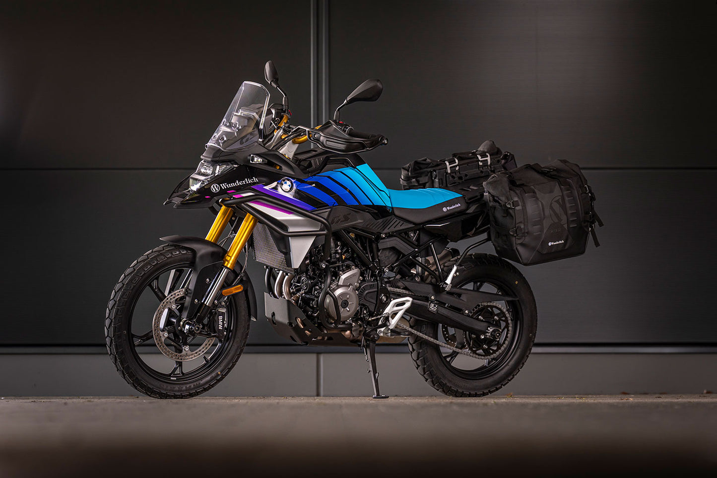 Side bags with carrier Wunderlich X luggage system F 450 GS - Set - black