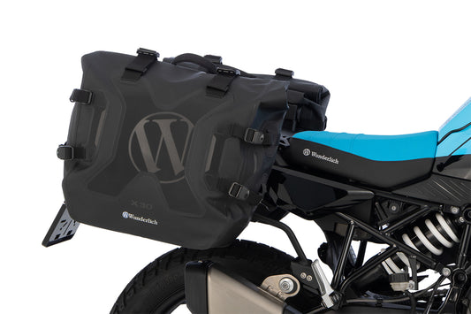 Side-bag luggage system Wunderlich X waterproof with carrier for F 450 GS - Set - black