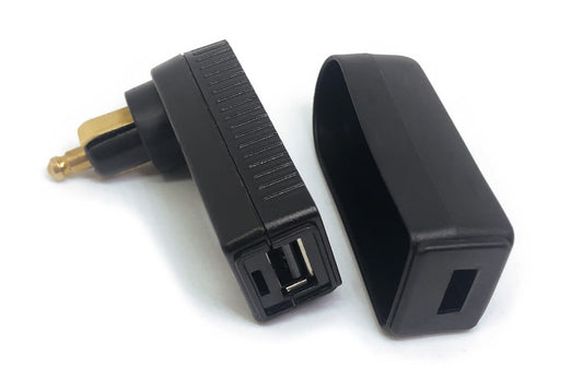 USB Right angle charger BAAS USB9 - black