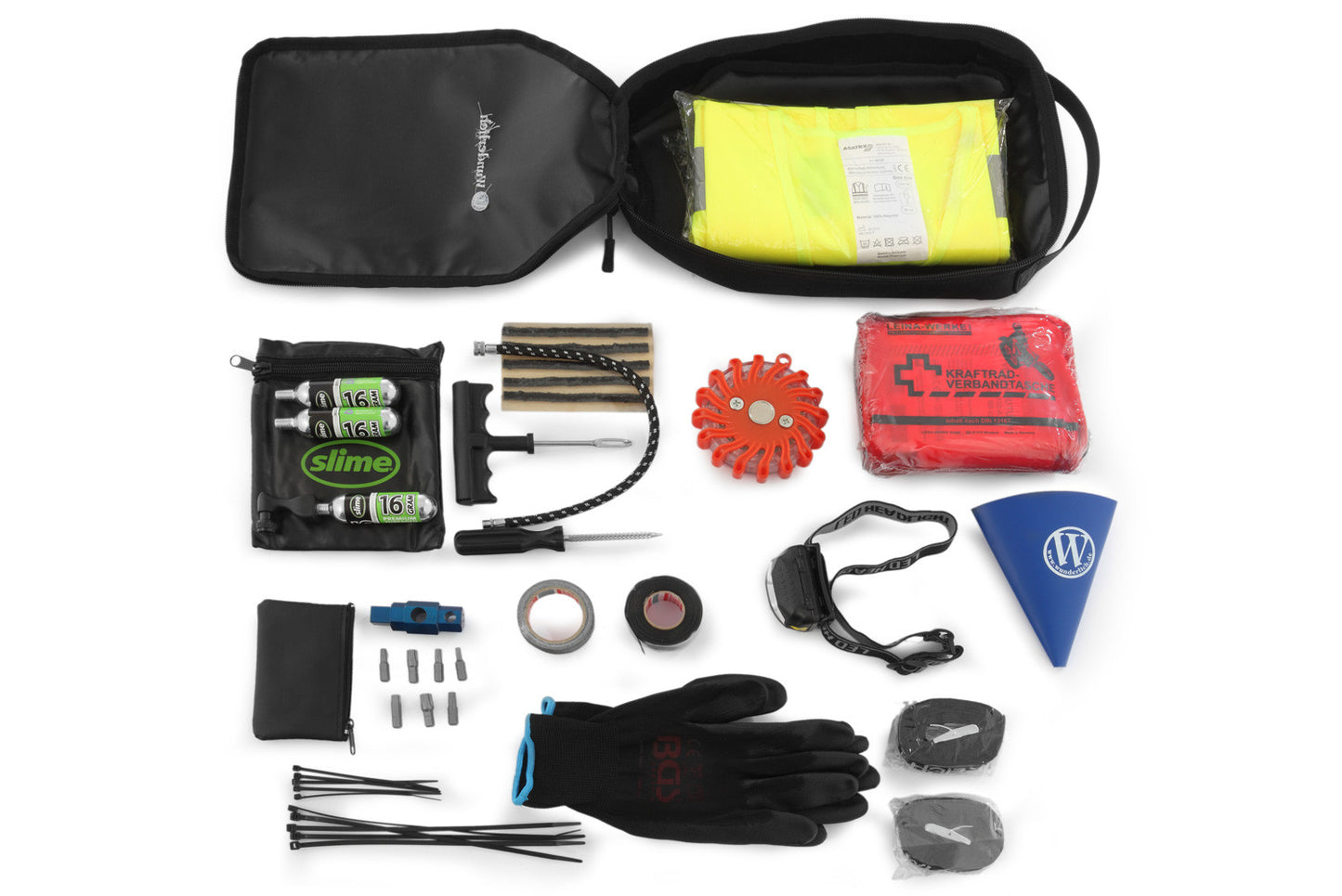Wunderlich Interior bag for tool box - incl. breakdown kit - black