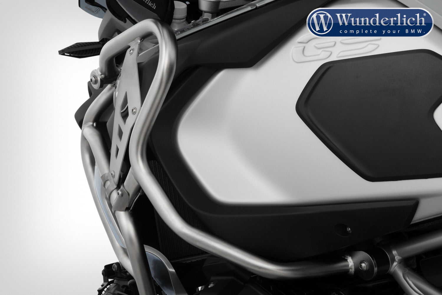 Wunderlich reinforcement bar for the tank protection bar R 1250 GS Adv - Set - stainless steel