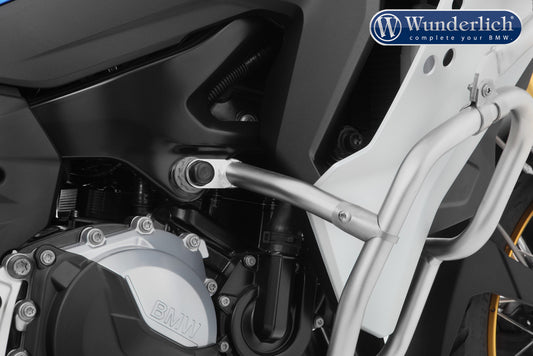 Wunderlich reinforcement bar for the original engine protection bar - stainless steel