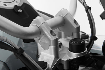 Wunderlich ERGO+ handlebar riser - 38mm - silver