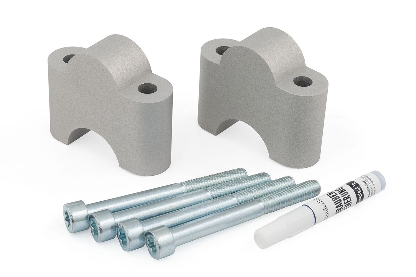 Handlebar riser ERGO PRO - 40mm - silver