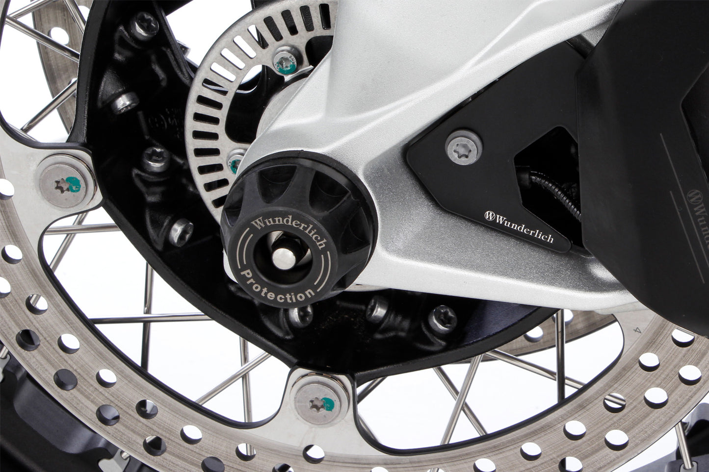 Axle protection pads DOUBLESHOCK R 12 / R 12 nineT - front - black