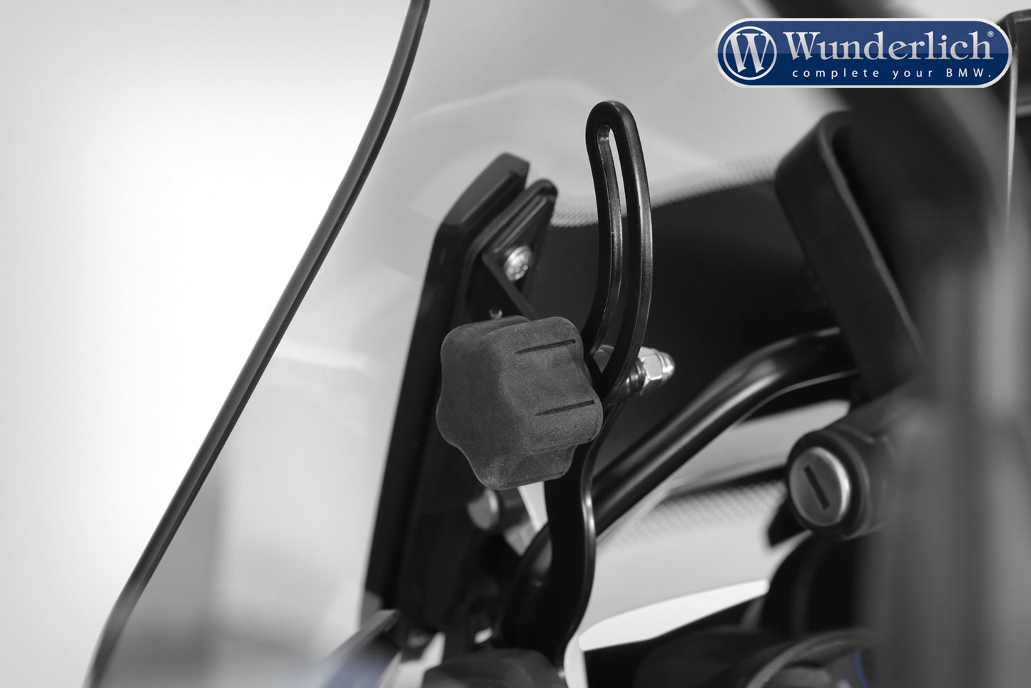 Wunderlich MARATHON windshield with windshield reinforcement - left and right - smoked grey