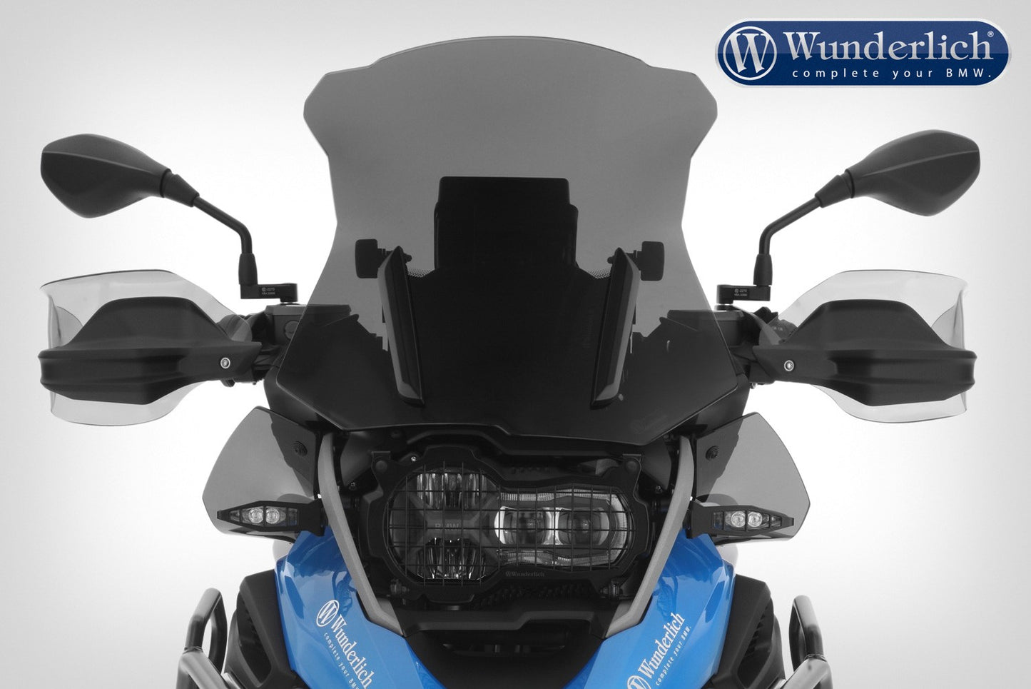 Wunderlich MARATHON windshield with windshield reinforcement - left and right - smoked grey