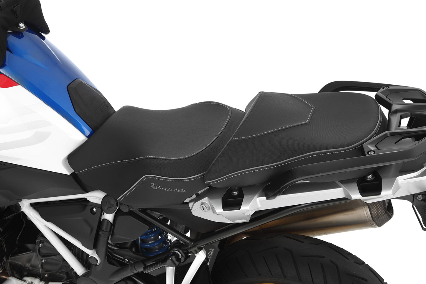 Wunderlich "AKTIVKOMFORT" rider seat with seat heating - high - black