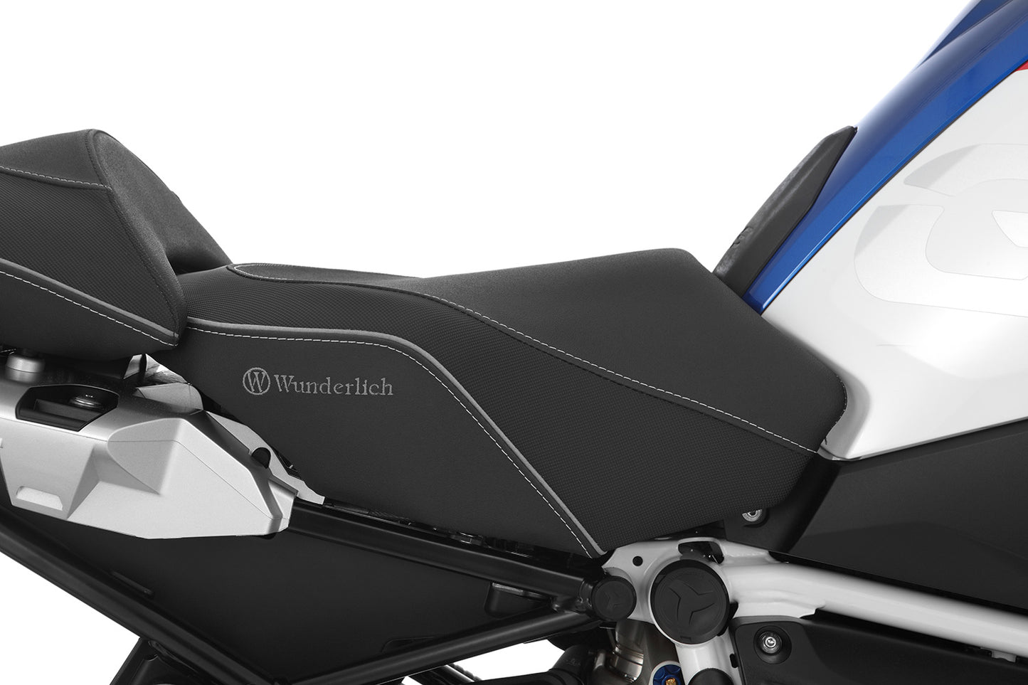 Wunderlich "AKTIVKOMFORT" rider seat with seat heating - high - black