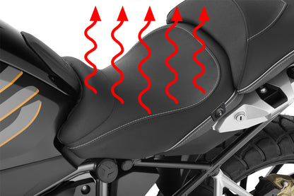 rider seat AKTIVKOMFORT with aftermarket seat heating - low - black