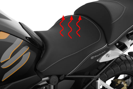 AKTIVKOMFORT rider seat - low with seat heating Smart Plug & Play - black