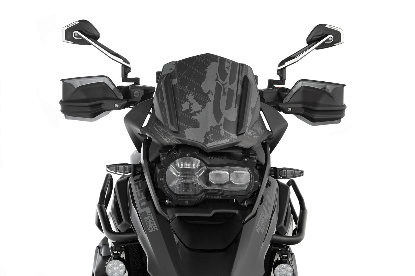 Wunderlich Windshield FLOWJET - Triple Black Edition
