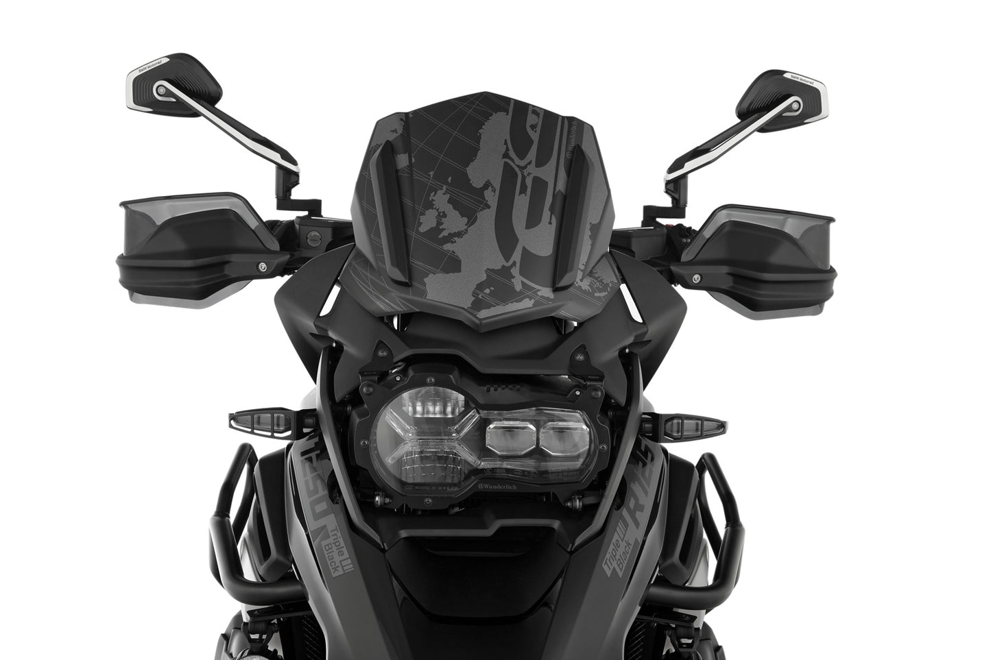 Wunderlich Windshield FLOWJET - Triple Black Edition